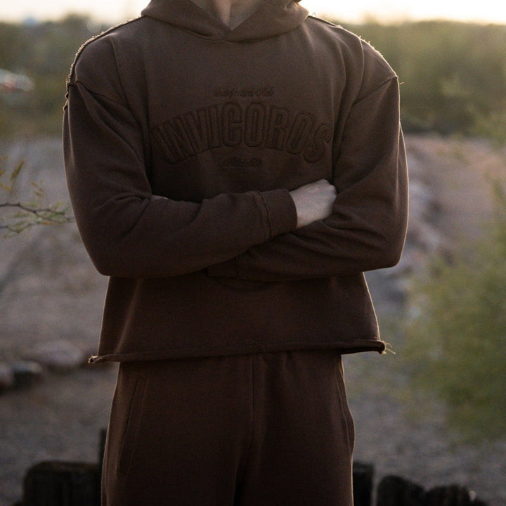 TIMEFADE HOODIE [BROWN]-Invicoros