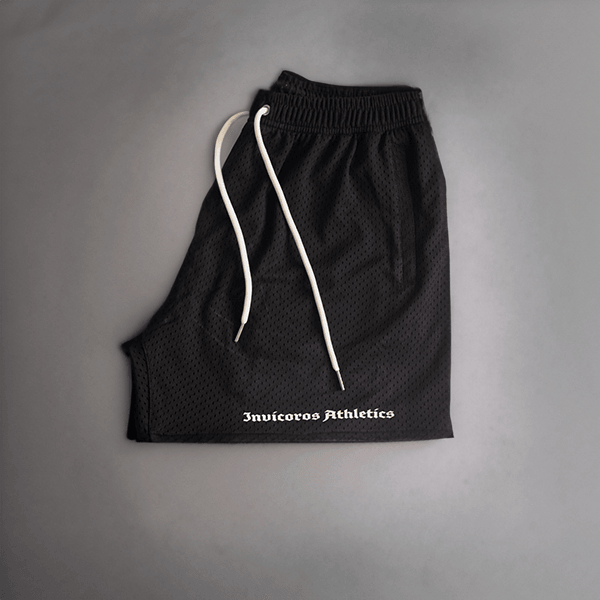 Flow Set Mesh Shorts - Black-Invicoros Athletics 
