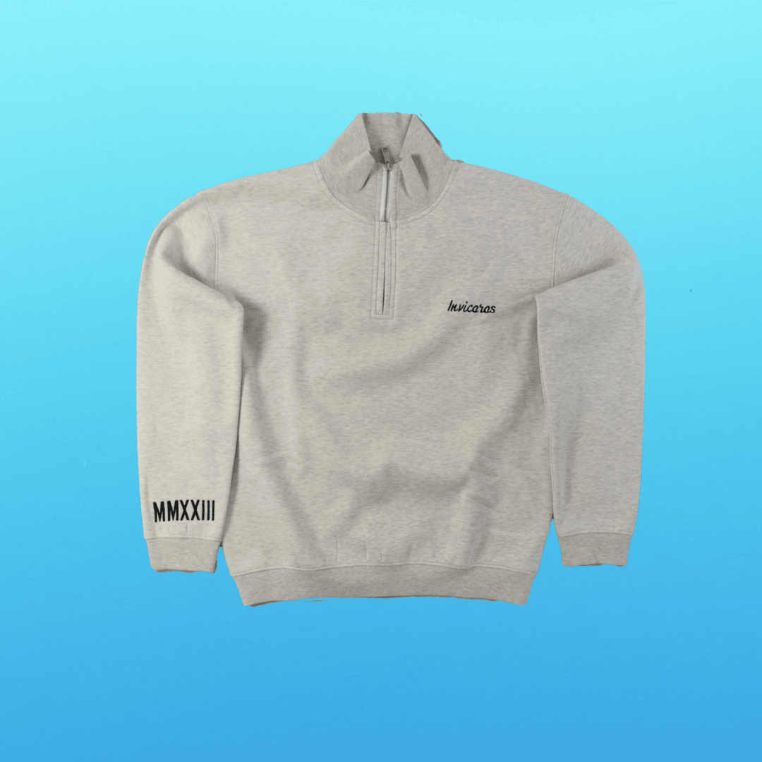 CLOUD SUPERSIZED QUARTERZIP - Oat- Meal-Invicoros  