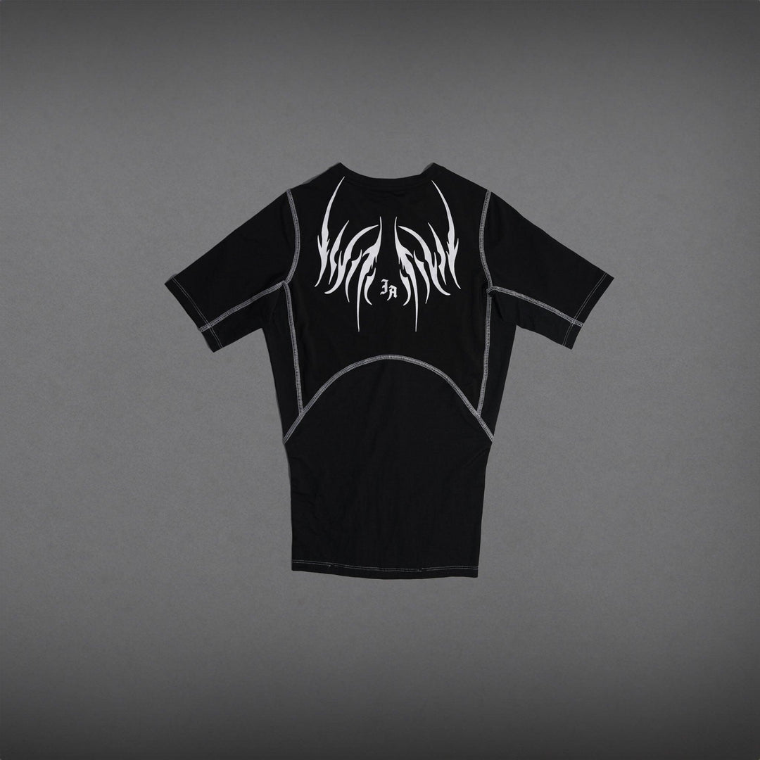 RETRIBUTION SHORT SLEEVE COMPRESSION - BLACK-Invicoros