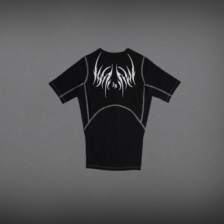 RETRIBUTION SHORT SLEEVE COMPRESSION - BLACK-Invicoros