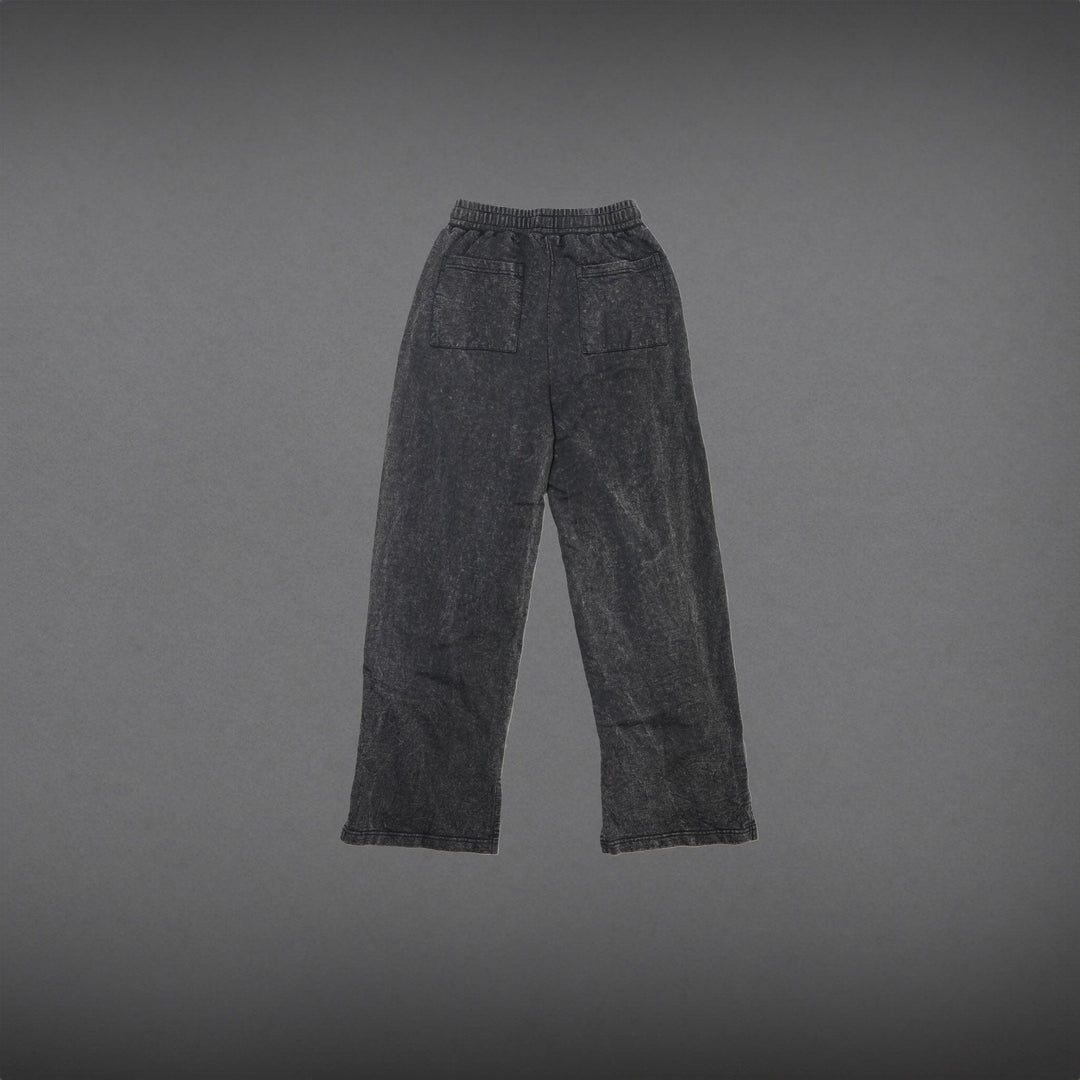 WASHED SPLIT HEM PANTS - GREY WASHED-Invicoros 