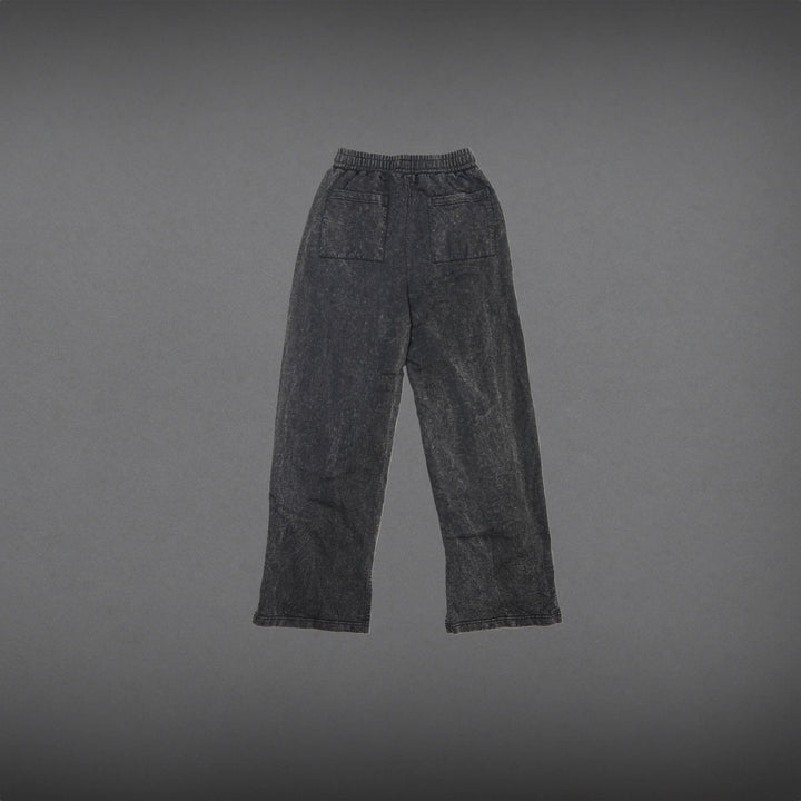 WASHED SPLIT HEM PANTS - GREY WASHED-Invicoros 