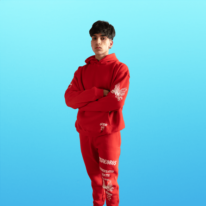 ASCEND JOGGERS - RED-Invicoros  
