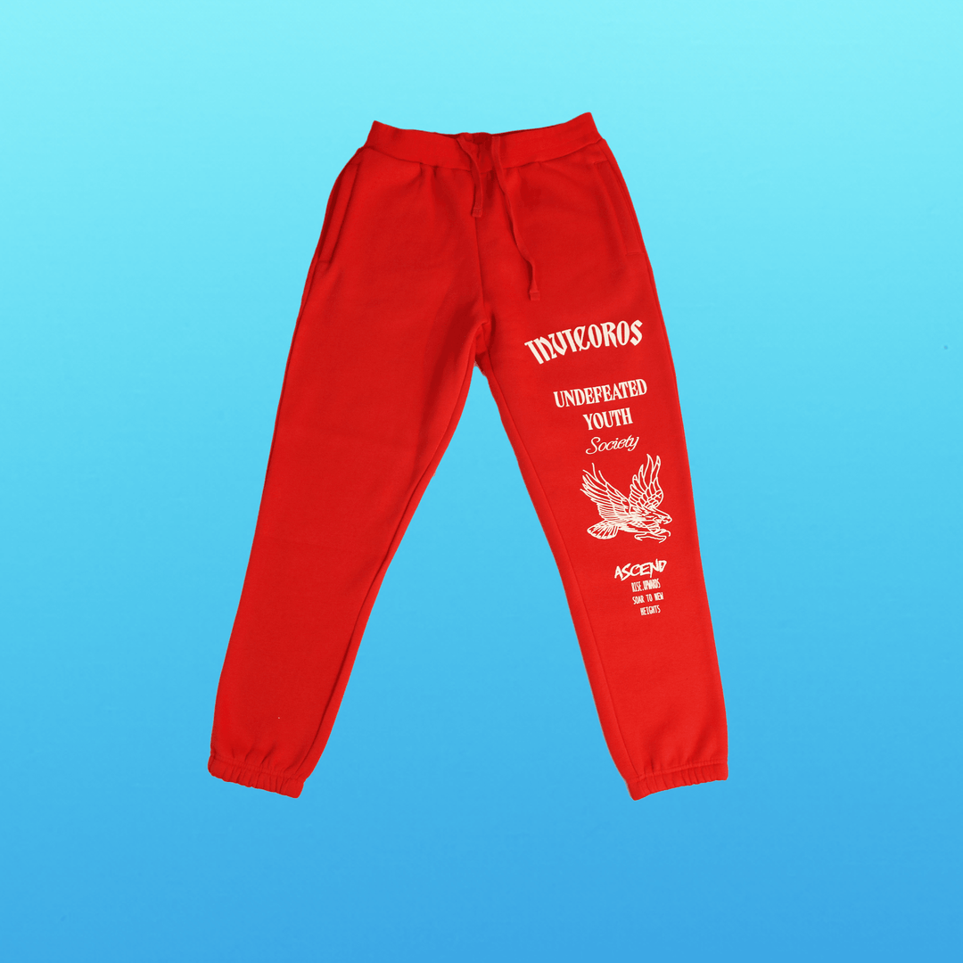 ASCEND JOGGERS - RED-Invicoros  